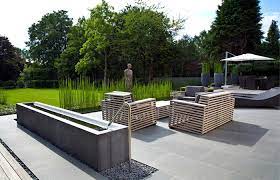 Water features give a picturesque backdrop for photography, and give a cool, refreshing element to the landscape. Landscape Design Ideas Modern Garden Water Features Design Milk