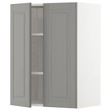 Metod Wandschrank Mit Boden Und 2 Turen Weiss Bodbyn Grau Ikea Osterreich In 2020 Wandschrank Weisse Turen Und Ikea
