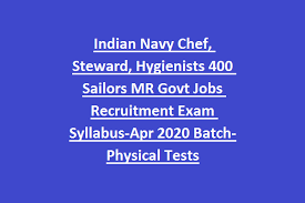 Indian Navy Chef Steward Hygienists 400 Sailors Mr Govt