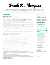 cashier resume example & writing tips