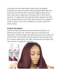Check spelling or type a new query. Adore Extra Conditioning Semi Permanent Hair Color By Beauty World Uk Issuu