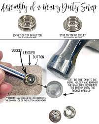 How to set snaps on a leather wristband Tips Tricks Assembling A Snap Cricut