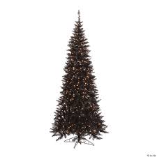 Vickerman 7.5' cashmere slim artificial christmas tree with 600 warm white led lights. Vickerman 7 5 Black Fir Slim Christmas Tree With Warm White Led Lights