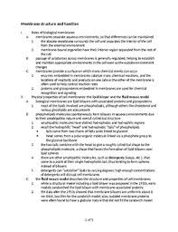 It also serves as a base of attachment for. Cell Membrane Structure And Functions Quick Review And Handout