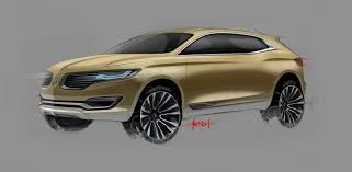 Lincoln Mkx Concept Front View Initial Design Sketch Lincoln Mkx Concept Cars Automotive Design