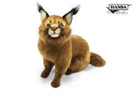 Caracals are found in the wild and native to africa and the middle east. 7047 Caracal Cat 28cm H Hansa Creation Inc