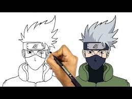 رسم كاكاشي من انمي ناروتو تعليم الرسم الانمي كيف ترسم انمي youtube art sketches pencil art sketches sketches
