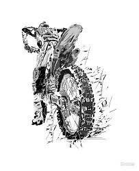 Motor Cross Ipad Case Skin By Grobie In 2020 Gear Drawing Bike Print Motocross