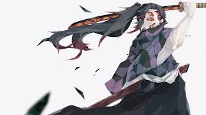 Shows whose wallpaper you can download. Demon Slayer Kokushibou Having Sword With Eyes With White Background 4k Hd Anime Wallpapers Hd Wallpapers Id 40569