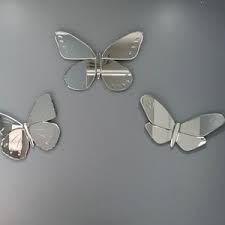 Overstock superior square frame mirror: Pottery Barn Wall Decor Pottery Barn Butterfly Mirror Set 3 Like New Poshmark