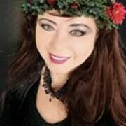 Anna with flowers in her hair by Ann Countz