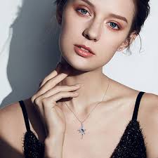 ONEFINITY Blue Jay Collier cardinal rouge en argent sterling 925 avec  pendentif en forme de croix d'oiseau