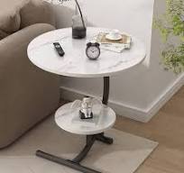 Table basse de luxe en marbre à 2 couches, table d'appoint ...