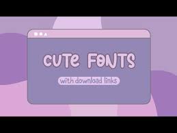 Aesthetic Cute Fonts With Download Links Youtube 1 style 4.9 570 downloads.