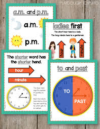 Awesome Telling Time Posters Helpful Anchor Charts For Kids
