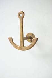 Antique Brass Cast Iron Anchor Wall Hook Anchor Wall Hooks Anchor Decor Wall Hooks