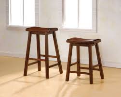 24 Inch Bar Stool Set Of 2 In Dark Walnut By Coaster Furniture Saddle Bar Stools Bar Stools Coaster Furniture