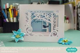 It's christmas time and time for some diy. Shadow Box Card Tutorial For Cricut Design Space With Karin Box Cards Tutorial Card Tutorial Card Box