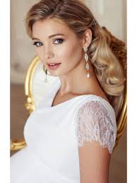 Těhotenské svatební šaty dlouhé ELEANOR