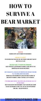 How To Overcome Your Fear Of The Bear Market Dr Breathe Easy Finance Bear Market Personal Finance Stock Market