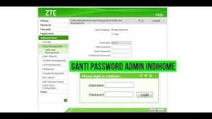 Ya, password admin yang berubah dengan sendirinya. Tutorial Ganti Password Admin Indihome Zte F609 F660 Youtube