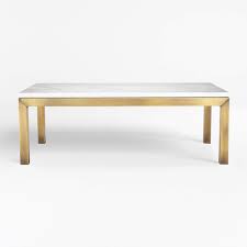 Zip code or city + state. Parsons White Marble Top Brass Base 48x28 Small Rectangular Coffee Table Reviews Crate And Barrel