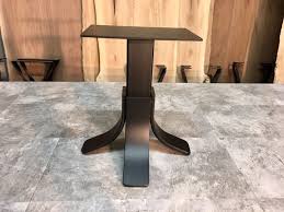 Grand pedestal coffee table, customizable metal, wood and resin. Ohiowoodlands Pedestal Coffee Table Base