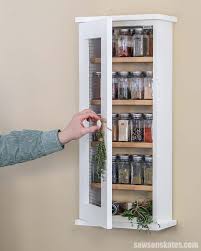 The black and red display case. Wall Mounted Diy Spice Rack Easy Rustic Saws On Skates