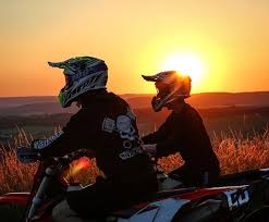 Biker Buddies At Sun Down Motocross Bikes Enduro Motocross Biker Photography