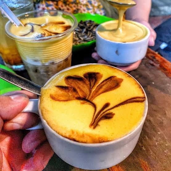 Where to find egg coffee in Hanoi?