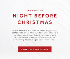 Glasshouse Fragrances Cult Favourite Night Before Christmas Milled