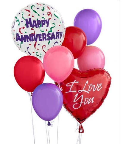 Anniversary Mylar Balloon Bouquet