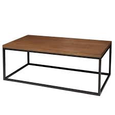 Renna Coffee Table Coffee Table Metal Frame Rectangle Coffee Table Wood Minimalist Coffee Table