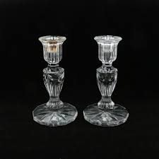 A versatile design makes it possible to burn either a taper candle or a pillar candle. Vintage Waterford Crystal Candlesticks Ebth