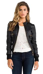 Leather Bomber Jacket