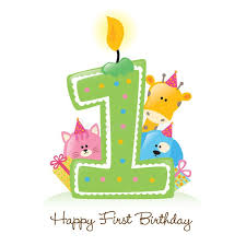 Happy First Birthday Candle And Animals Isolated On White Sponsored Candle Birthday Happy W Auguri Di Buon Compleanno Buon Compleanno 1 Compleanno