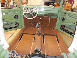 Volkswagen Bug Agave Green Project Carpet Sewfine Vw Bug Interior Volkswagen Vintage Vw Bus