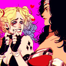Honey blonde is a hair colour with a blend of light brown and sunkissed blonde with warm gold tones running through. Party Party Party Hard Image Fanart Of Harley Quinn And Wonder Woman