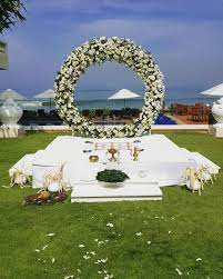 Wedding Weddingdecor Poruwa Poruwaceremomy Outdoorporuwa Gardenporuwa Gardenwedding Wedding Wed Srilankan Wedding Outdoor Wedding Wedding Decorations