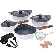 Nonstick Cookware Sets Dishwasher Safe Die Casting Aluminum Induction Pots And Pans Set With Cooking Uten Pots And Pans Sets Cooking Utensils Nonstick Cookware