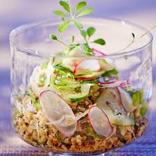 Recette La Salade Multigraine Facon Taboule Recipe Veggie Recipes Wasabi Sauce Healthy Recipes