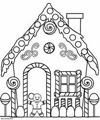 736 x 886 file type: Gingerbread House Coloring For Kids Drawing With Crayons