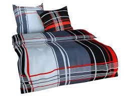 Setex Feinbiber Bettwasche Squares Silber Lidl De