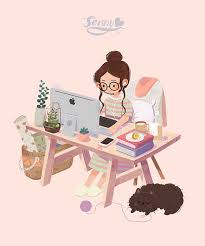 2017年最后的少女合集 senny 森妮 原创作品 涂鸦王国插画 girls cartoon art cute drawings girly art