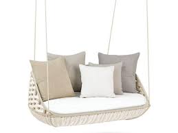 seduta sospesa a 2 posti collezione swingus by dedon design daniel pouzet fauteuil suspendu chaise suspendue chaises pivotantes