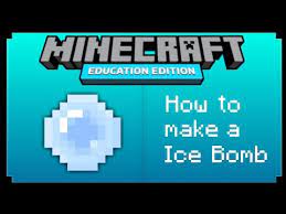 The chemistry update for minecraft: How To Make An Ice Bomb In Minecraft Pe Youtube