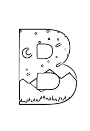 Lettera B Da Stampare E Colorare In Pdf A4 Per Bambini Gratis In Bianco E Nero Disegni Da Colorare Stampe Per Bambini Stampe