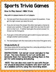 Test your knowledge with our quiz list of nba trivia questions and answers. Sports Trivia Game Nba Basketball Game Jar By Peaceful Playgrounds