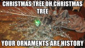 Search more hd transparent cat meme image on kindpng. Christmas Tree Oh Christmas Tree Your Ornaments Are History Demon Cat Christmas Meme Generator