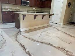 Let our epoxy application experts professionally epoxy your kitchen floor. Metallic Epoxy Coatings Bakersfield Cisneros